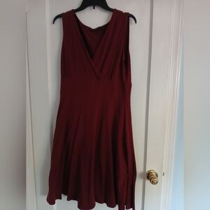 New York & Company Red Sheath Halter Dress
